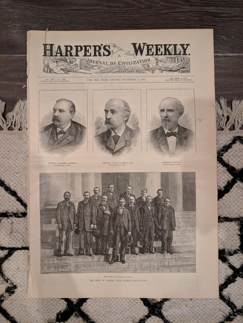 1881 Guiteau Trial Dominates, Statue of Liberty First Rivet, Franz Liszt — Dec 3