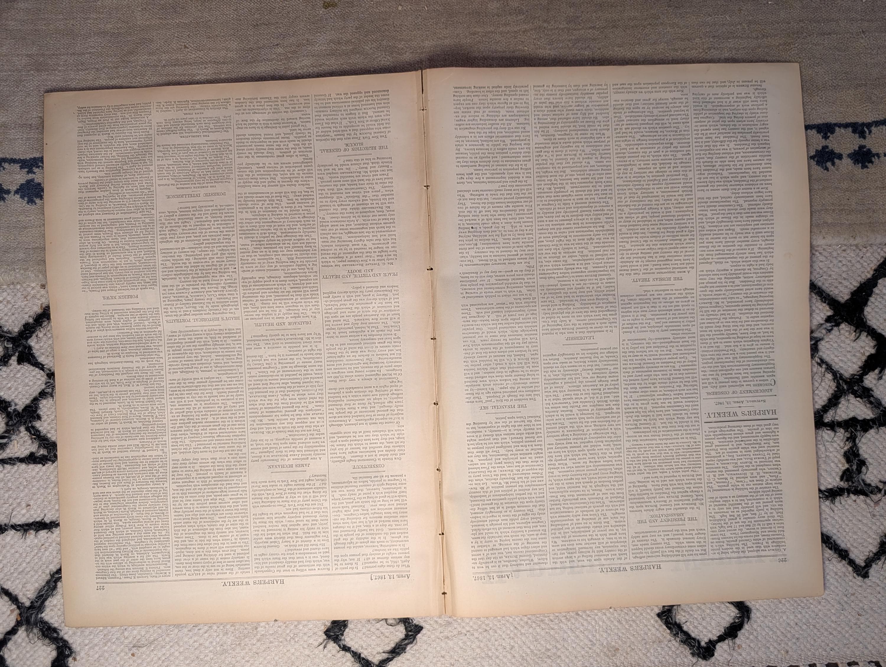 1867 Black Soldier Votes — Nast "We Accept the Situation," Peabody Fund — Apr 13