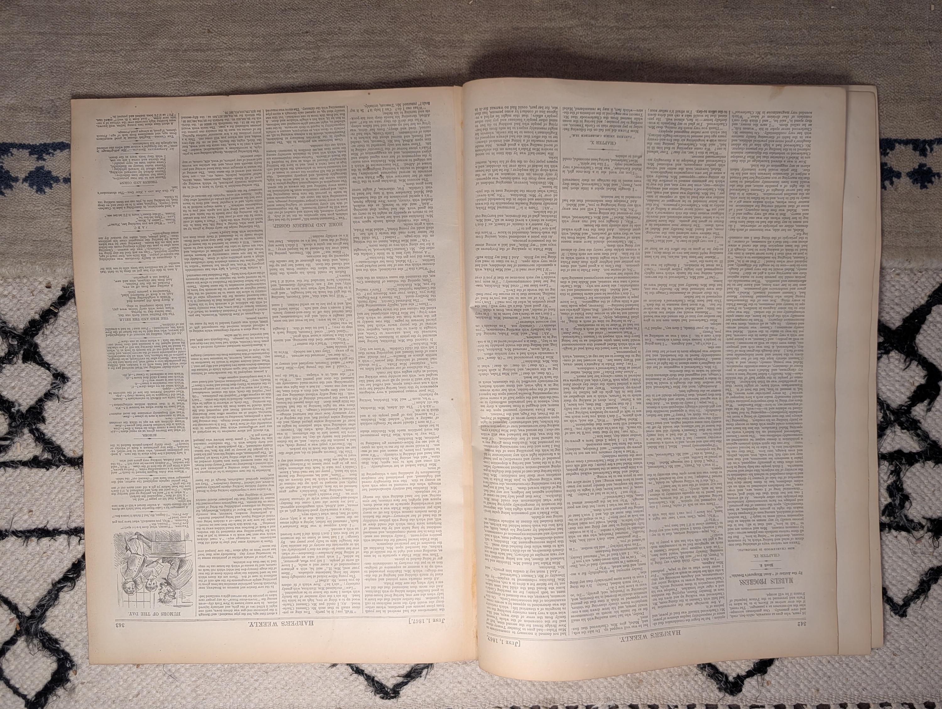 1867 Jefferson Davis Trial — Bail Hearing Richmond, Rebel Demonstration — Jun 1