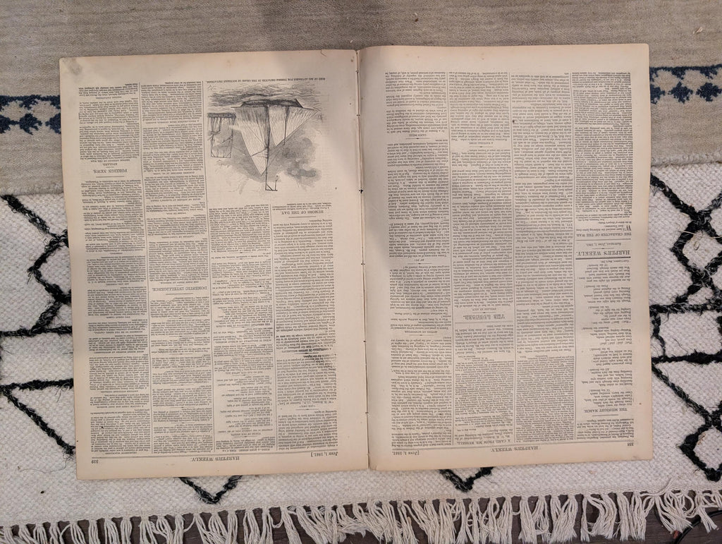 1861 Military Occupation Baltimore Harper's Weekly June 01 Jefferson Davis