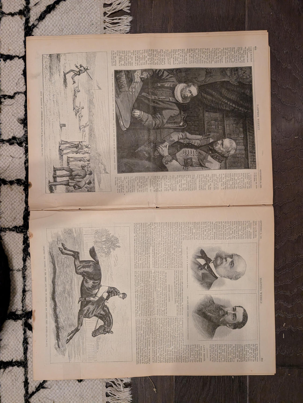 1881 Garfield Death Foldout, Early Tennis Staten Island, Opium Smoking NYC — Sep 24