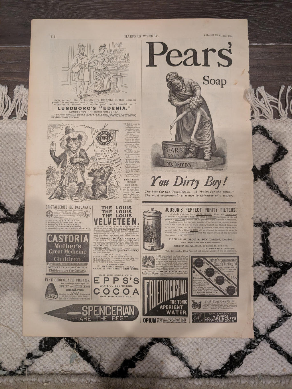 Harper’s Weekly – June 4, 1887 – Trade Dollars at the Treasury, Western Paymaster Escort Centerfold, Vassar Brothers Hospital & More