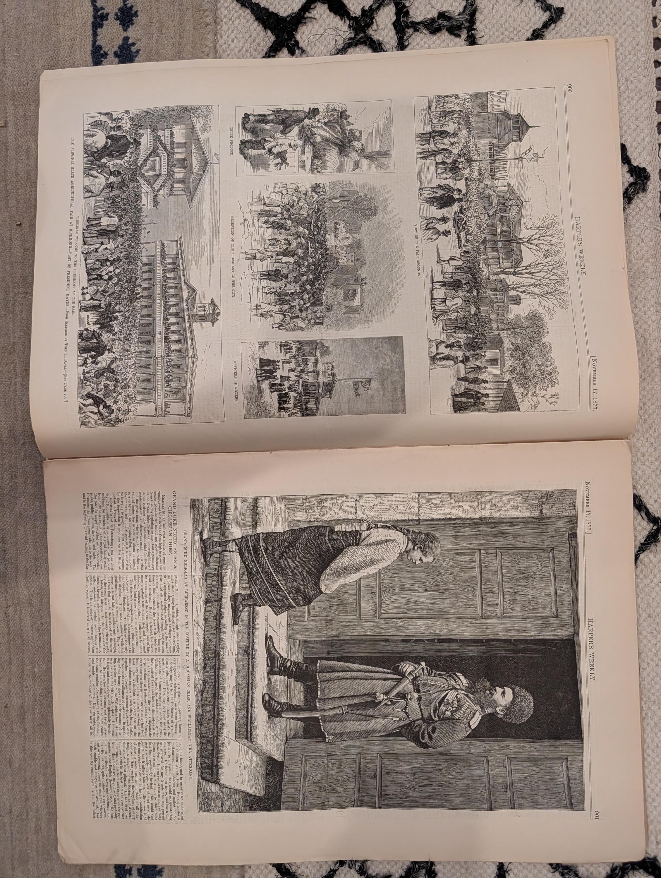 1877 Chief Joseph Surrender, Nicopolis Ruins, Nast Elephant — Nov 17