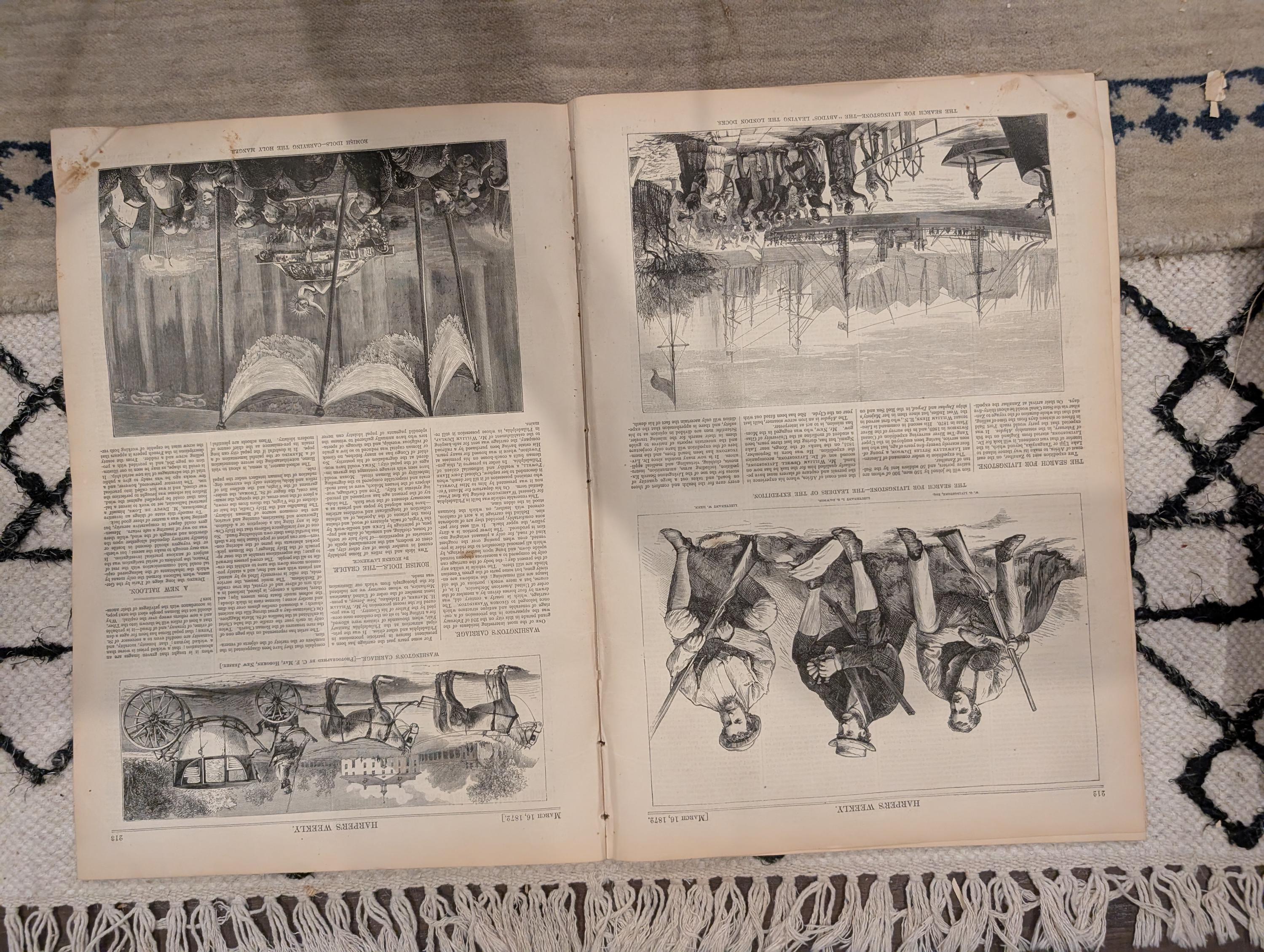 1872 Oyster Shucking Harper's Weekly March 16 Chesapeake Bay Nast