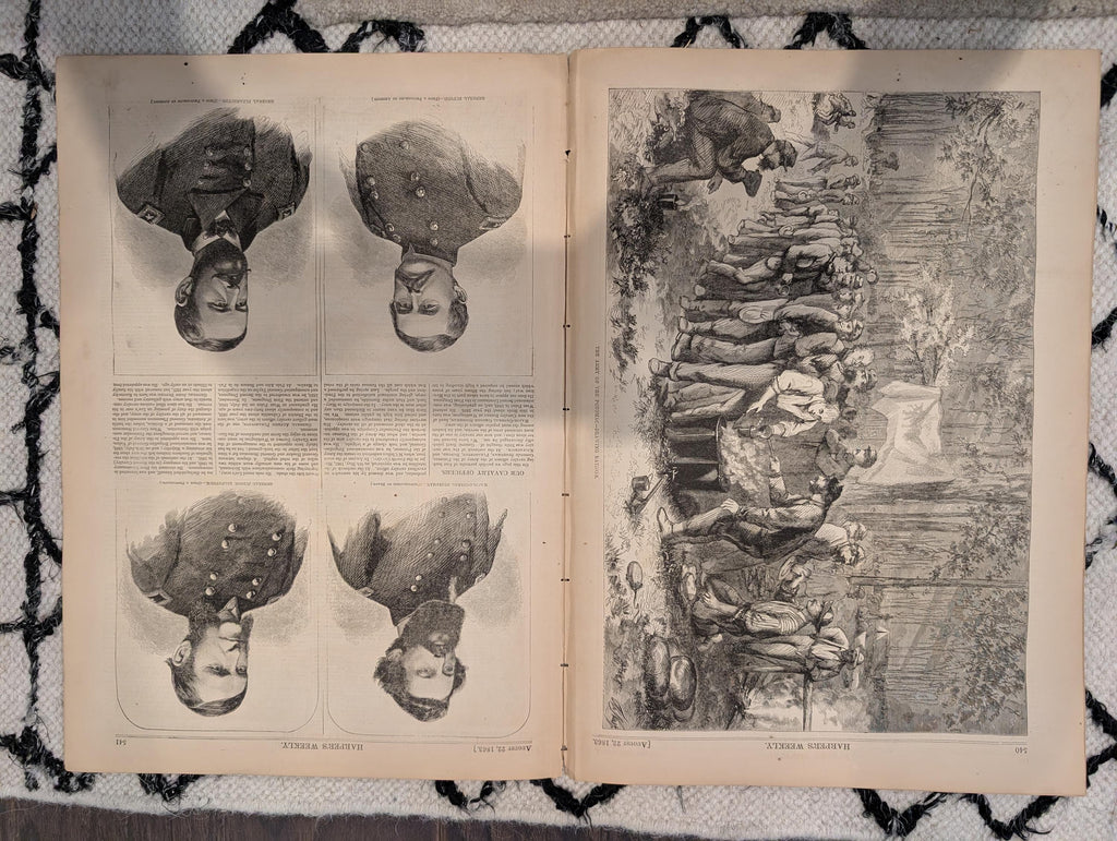 Harper’s Weekly, August 22, 1863 – John Burns of Gettysburg, Morris Island Charleston, Thomas Nast – Civil War Newspaper