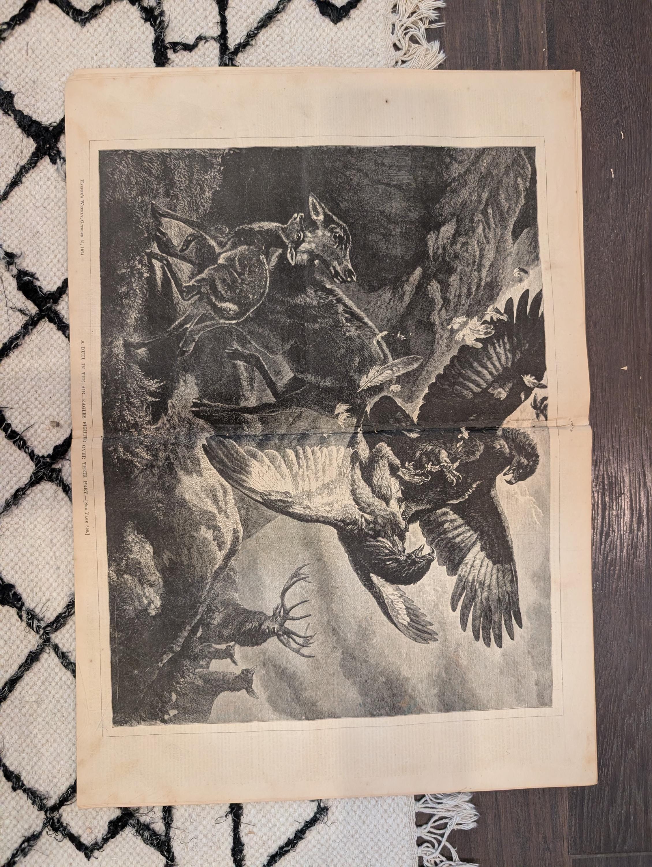 1874 Blacks Voting Cartoon, Eagles Duel Centerfold, Africa Gold — Oct 31