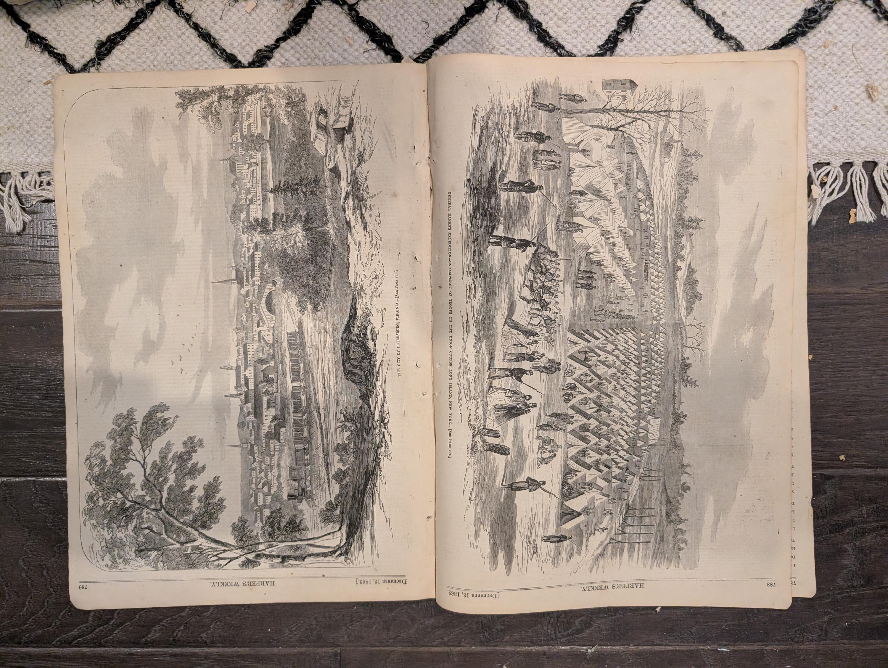 Harper’s Weekly – December 13, 1862 – Burnside & Commanders • Fredericksburg March • Petersburg, VA