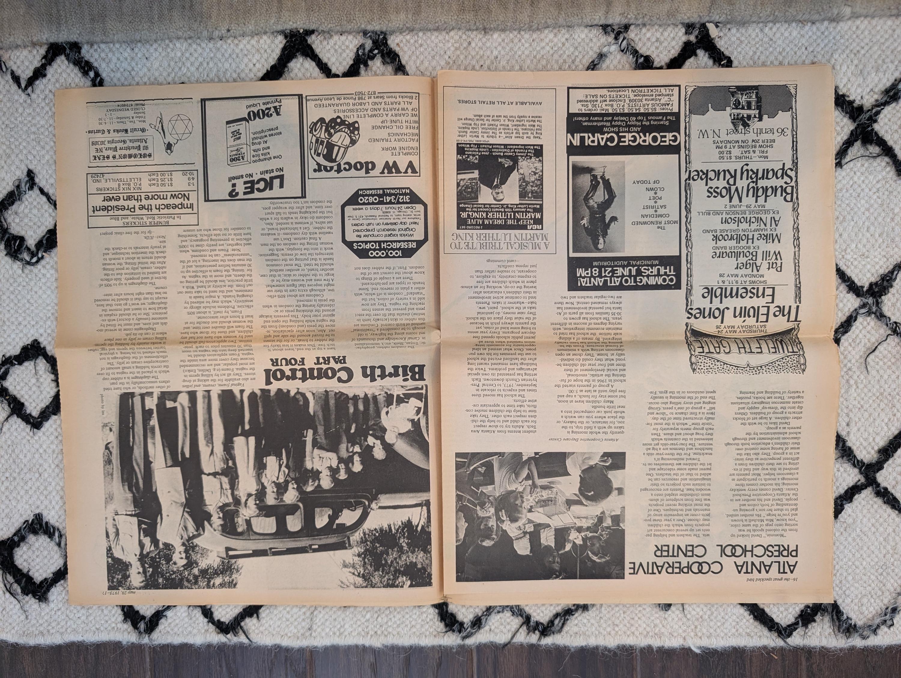 The Great Speckled Bird May 28, 1973 • Jane Fonda on POWs • Howard Moore & Metro Desegregation • African Liberation Day • Atlanta Undergroun