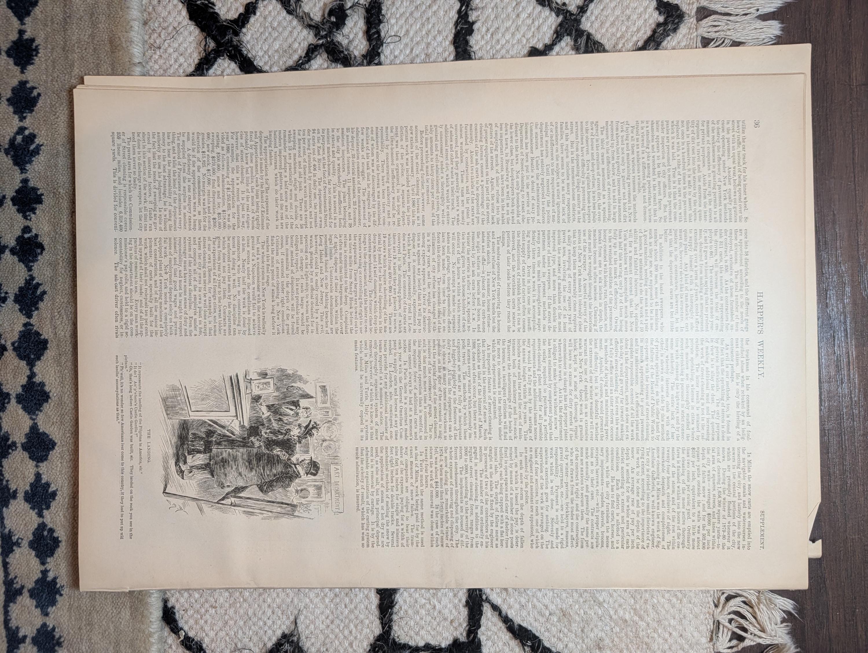 1891 Remington "The Last Stand" Double-Page Centerfold — Buffalo Bill — Jan 10