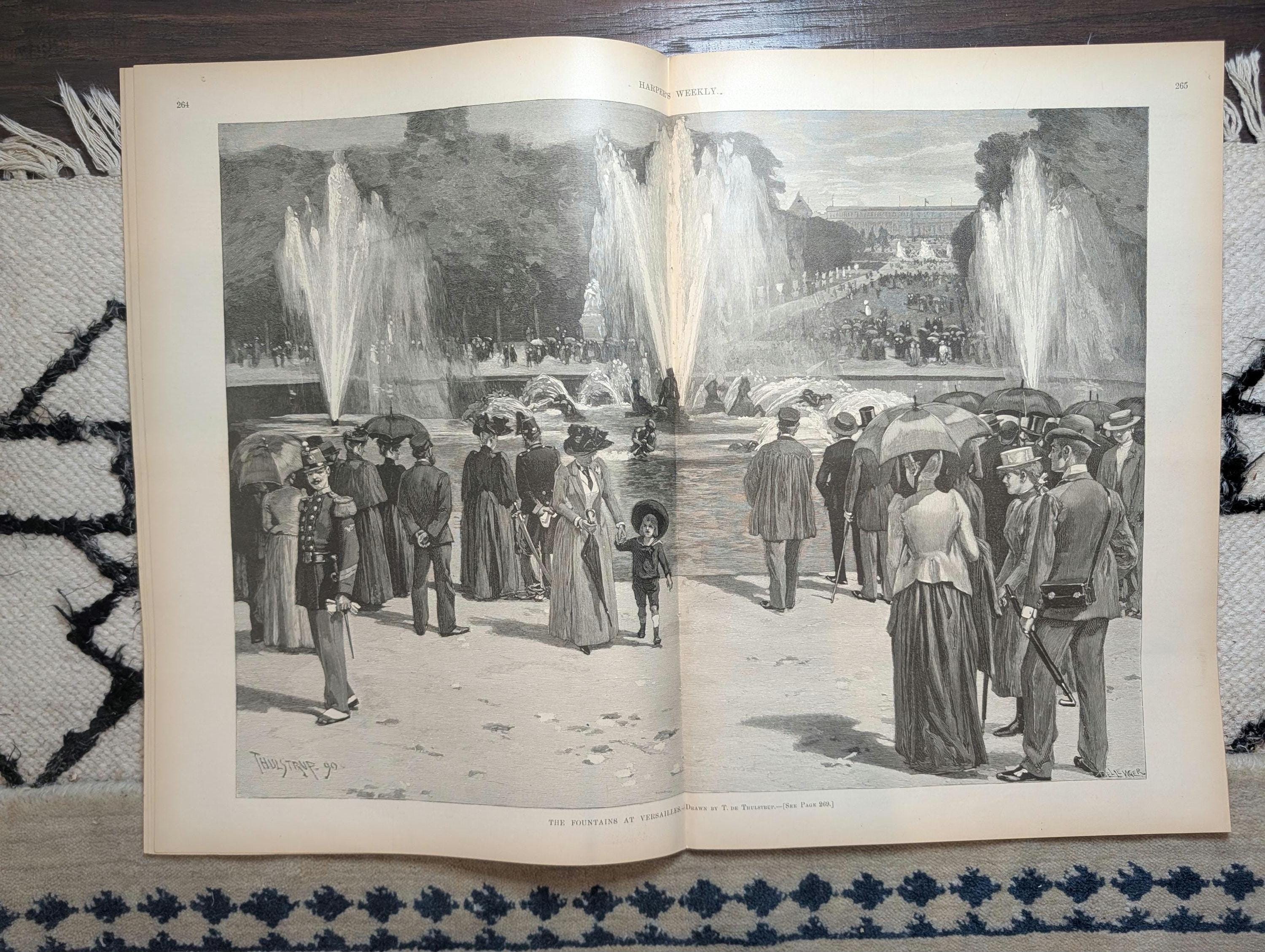 1891 Chilean Civil War, Versailles Fountains Centerfold, Italian Navy — Apr 11