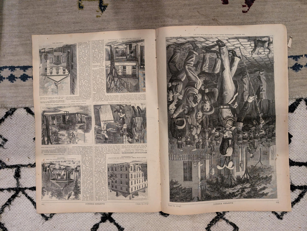 1872 Carpenters Hall Harper's Weekly July 13 Thomas Nast Johann Strauss