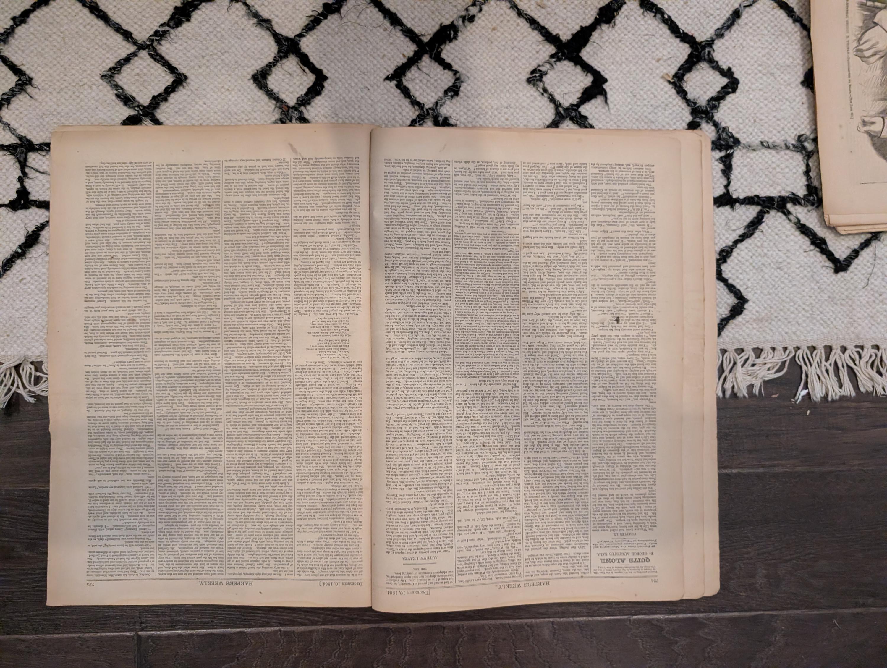 1864 Sherman's March Georgia Harper's Weekly December 10 Prisoners Exchanged