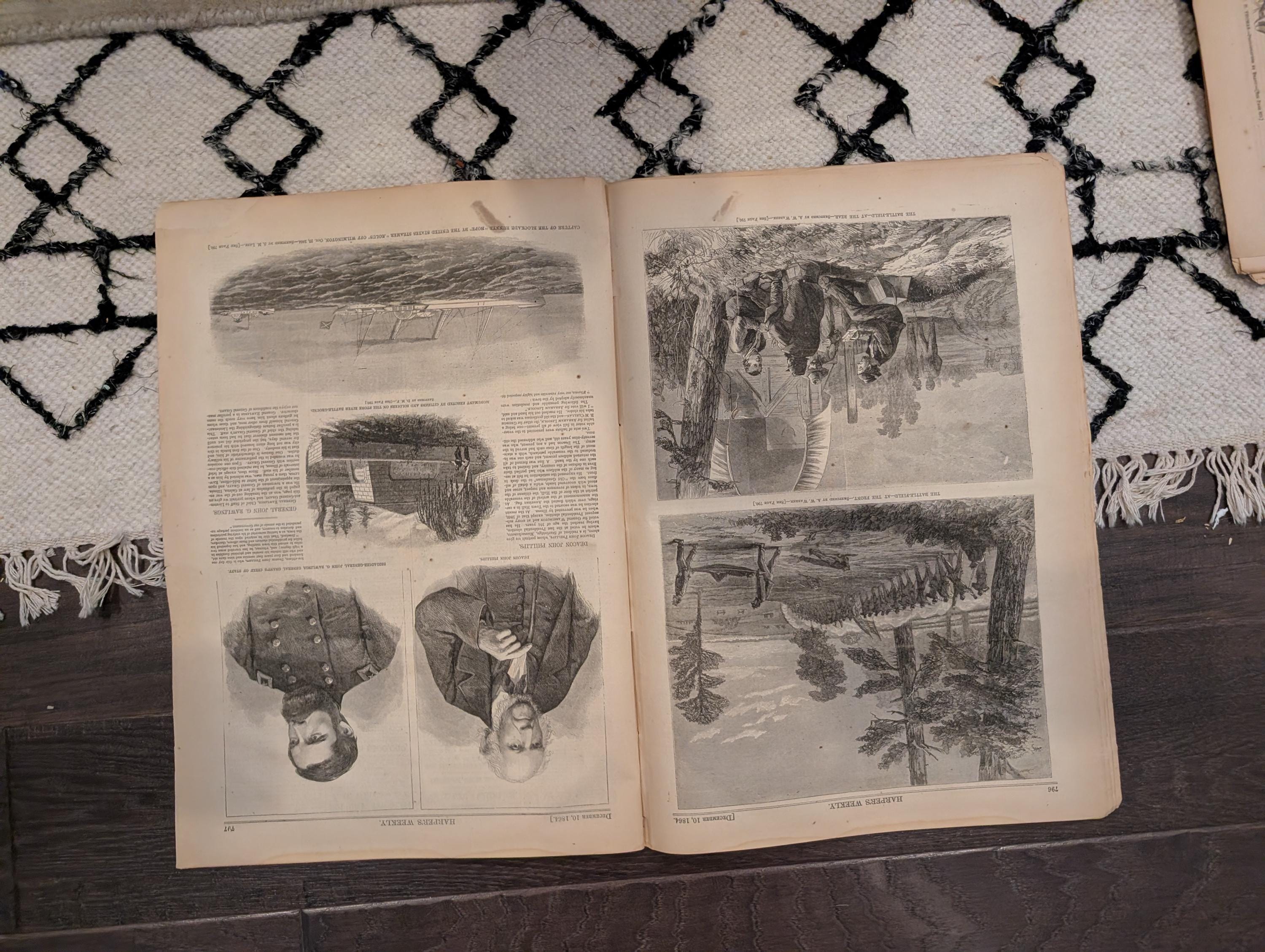 1864 Sherman's March Georgia Harper's Weekly December 10 Prisoners Exchanged