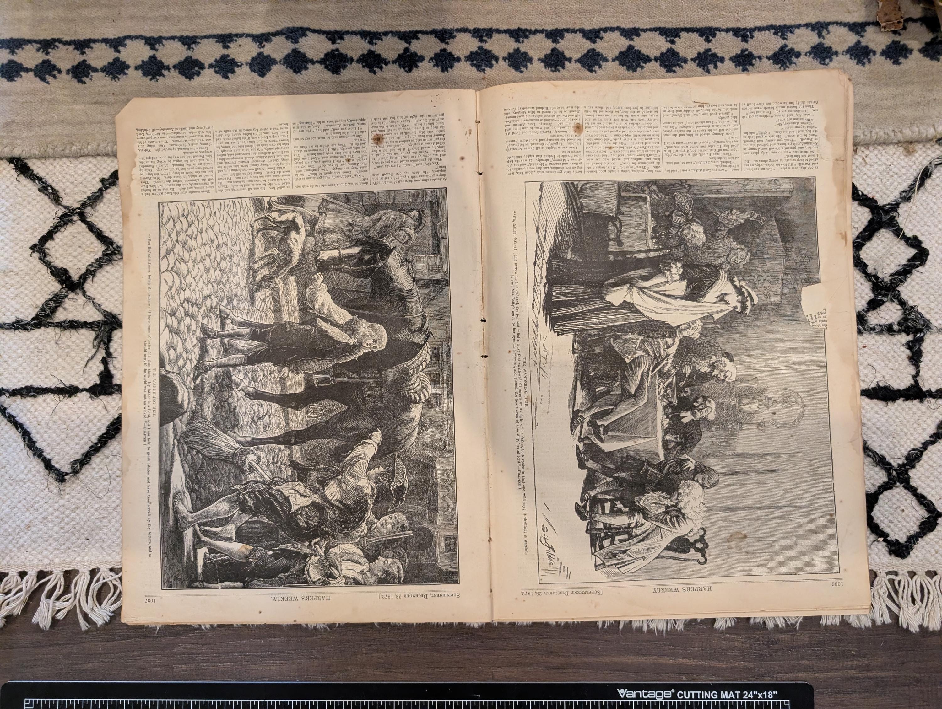 1872 Christmas Morning Nast Harper's Weekly Dec 28 Virginia Sketch