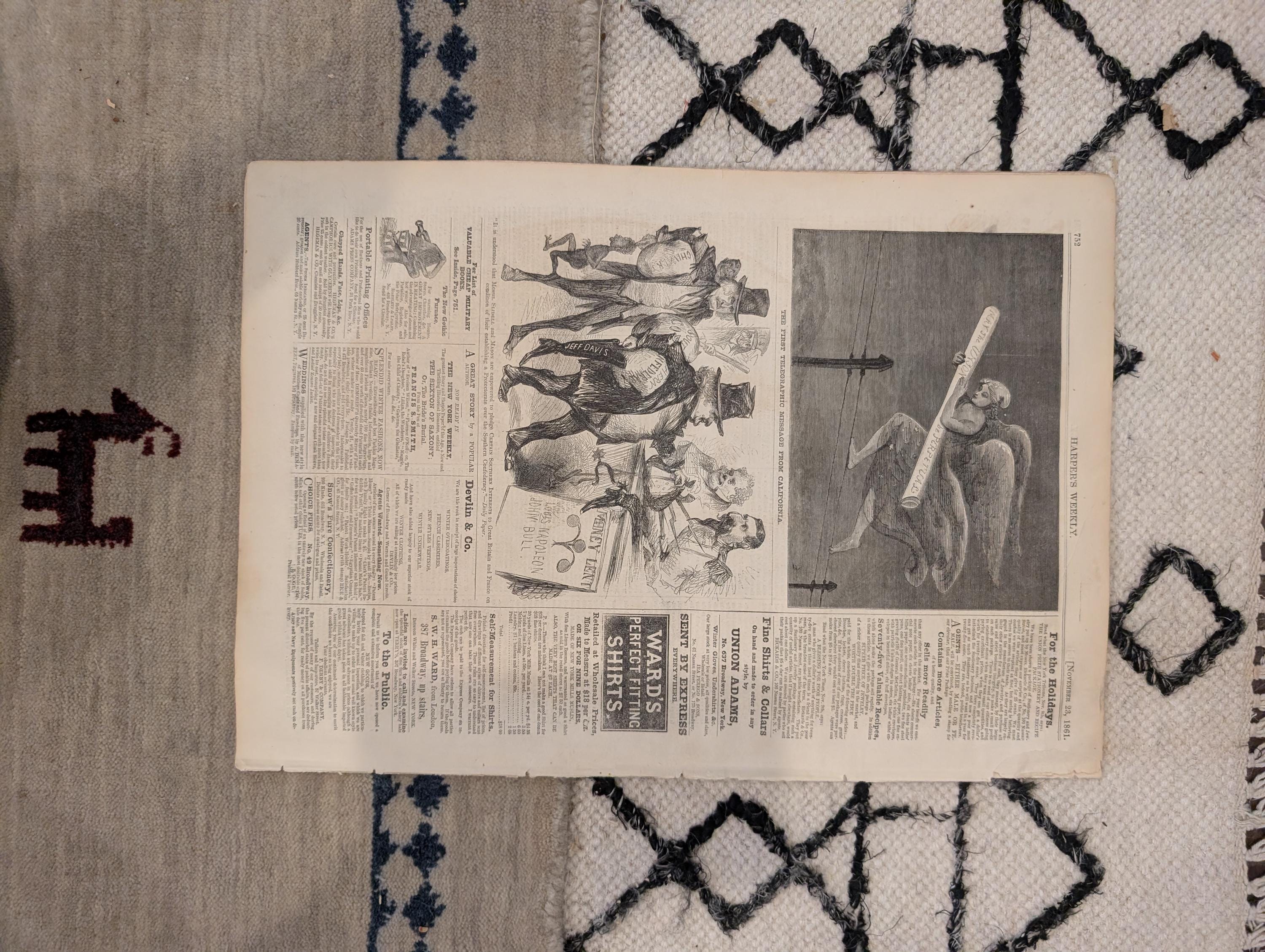 1861 Winslow Homer Songs of War Harper's Weekly Nov 23 Jim Lane Missouri