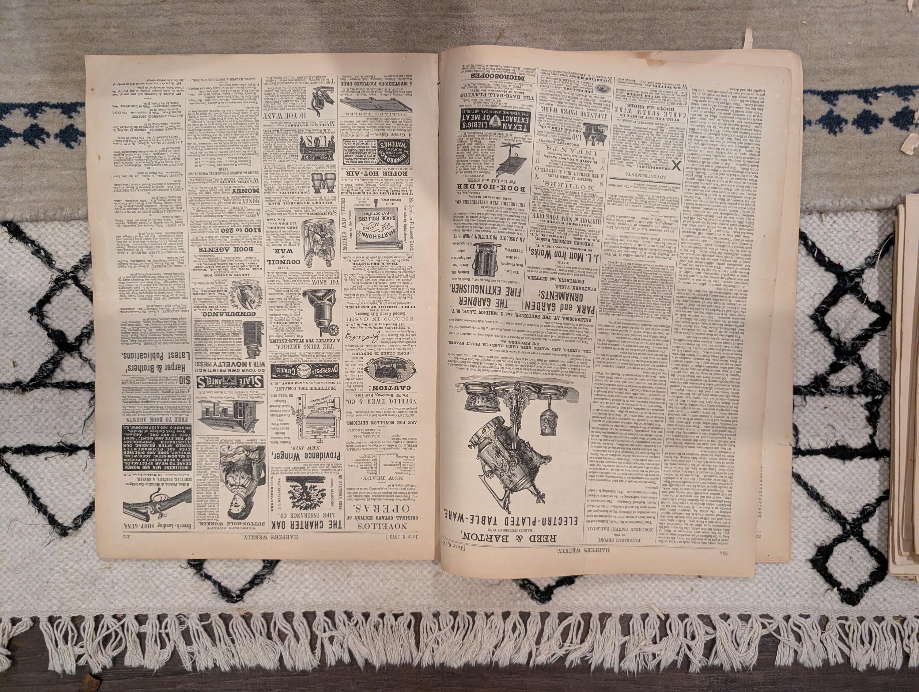 1872 Central Synagogue NYC Harper's Weekly July 06 Winslow Homer Making Hay