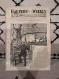 Harper’s Weekly – January 8, 1887,  Dramatic Fire Scene • Sporting Dogs • Lumber Raft • General Logan Fu
