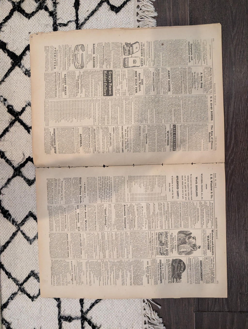 Harper's Weekly 1864 Metropolitan Fair April 23 Indian War Dance