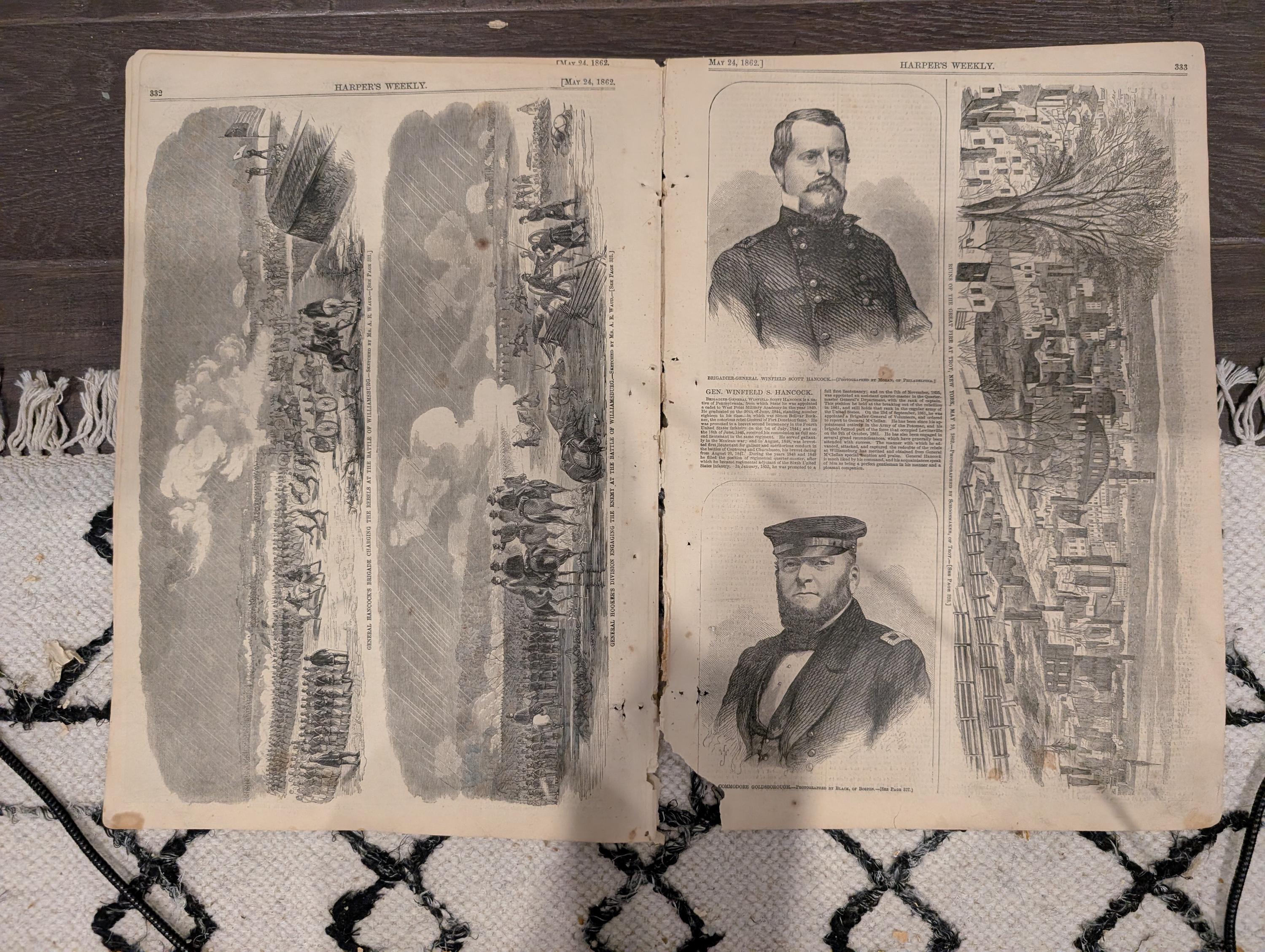 Harper’s Weekly – May 24, 1862 – Battle of Williamsburg • Reoccupation of Norfolk • Massive New Orleans Fleet Prints