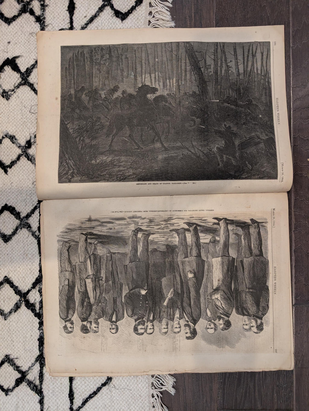 Harper's Weekly 1864 General Custer March 26 Grant Lieutenant-General