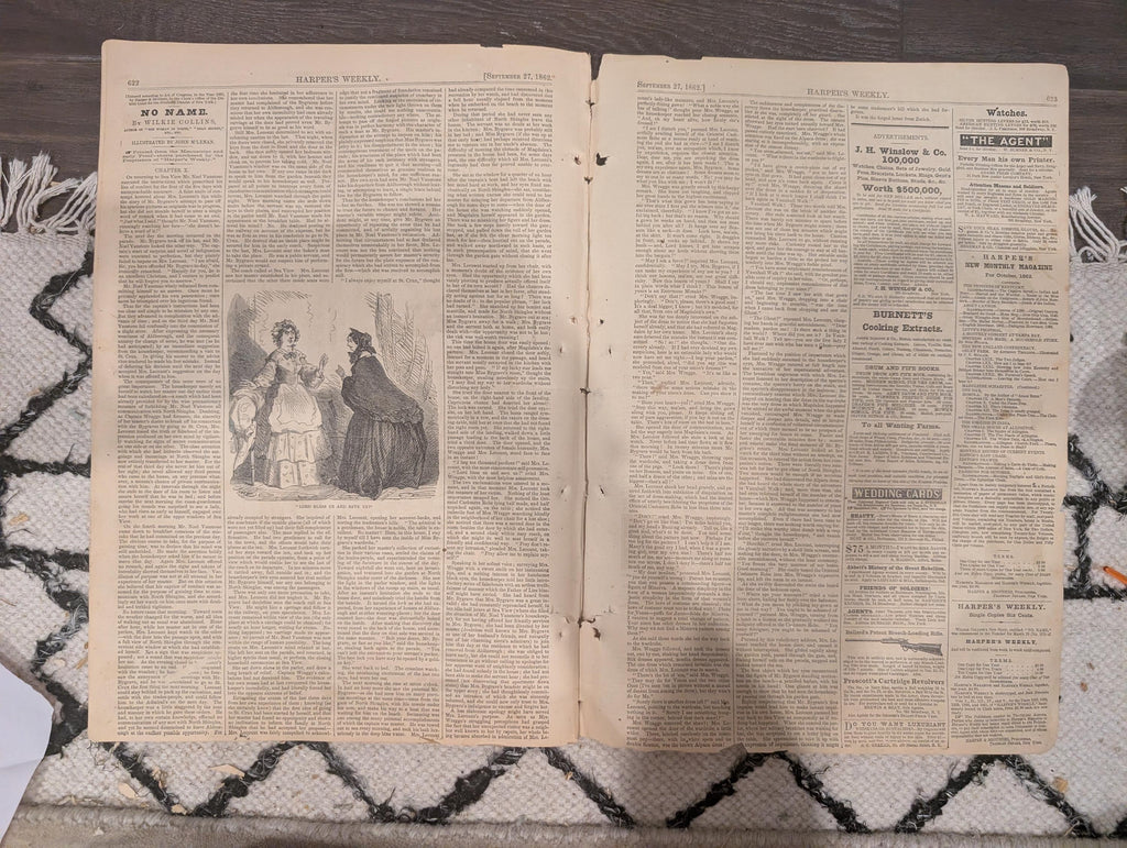 Harper’s Weekly — September 27, 1862 — Rebel Occupation of Frederick & Hagerstown, Maryland + Cincinnati Views