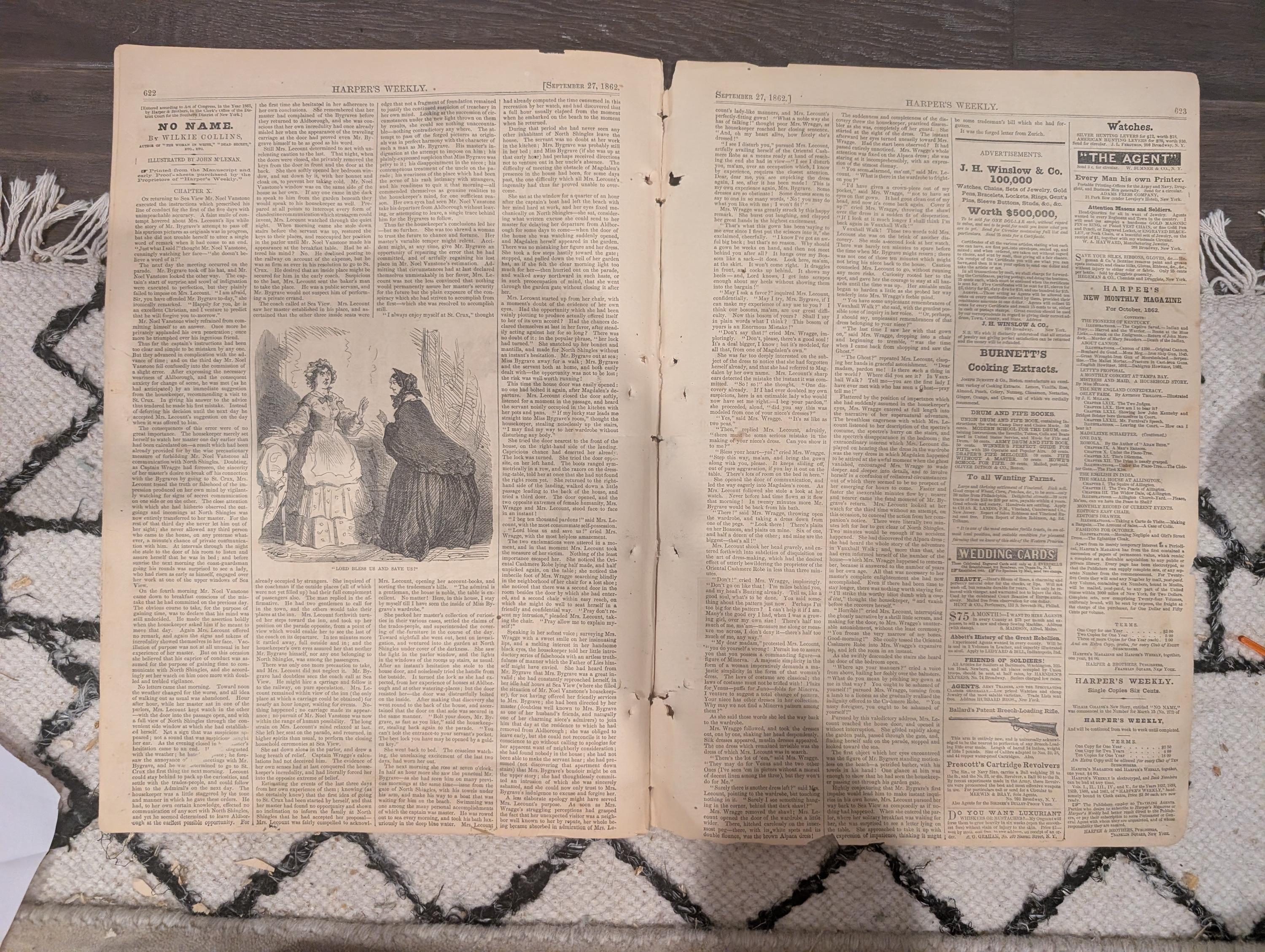 Harper’s Weekly — September 27, 1862 — Rebel Occupation of Frederick & Hagerstown, Maryland + Cincinnati Views