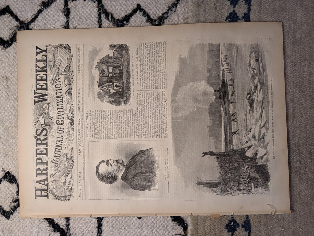 1867 Thomas Nast Tammany Hall Cartoon, N.P. Willis Obituary, Pope — Feb 9