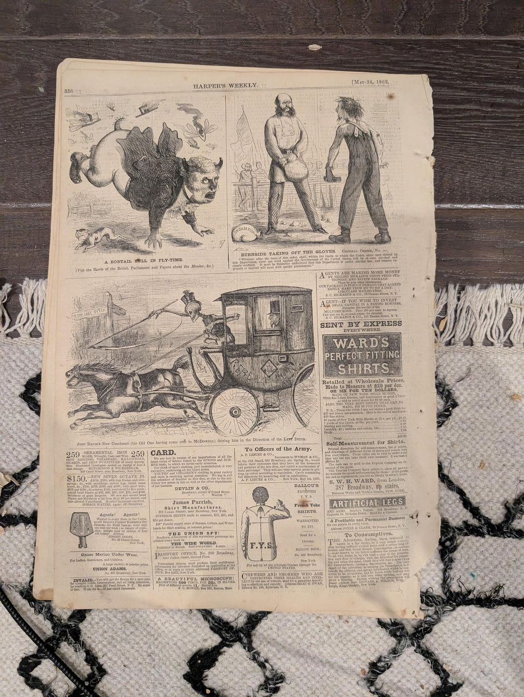 Harper’s Weekly – May 24, 1862 – Battle of Williamsburg • Reoccupation of Norfolk • Massive New Orleans Fleet Prints