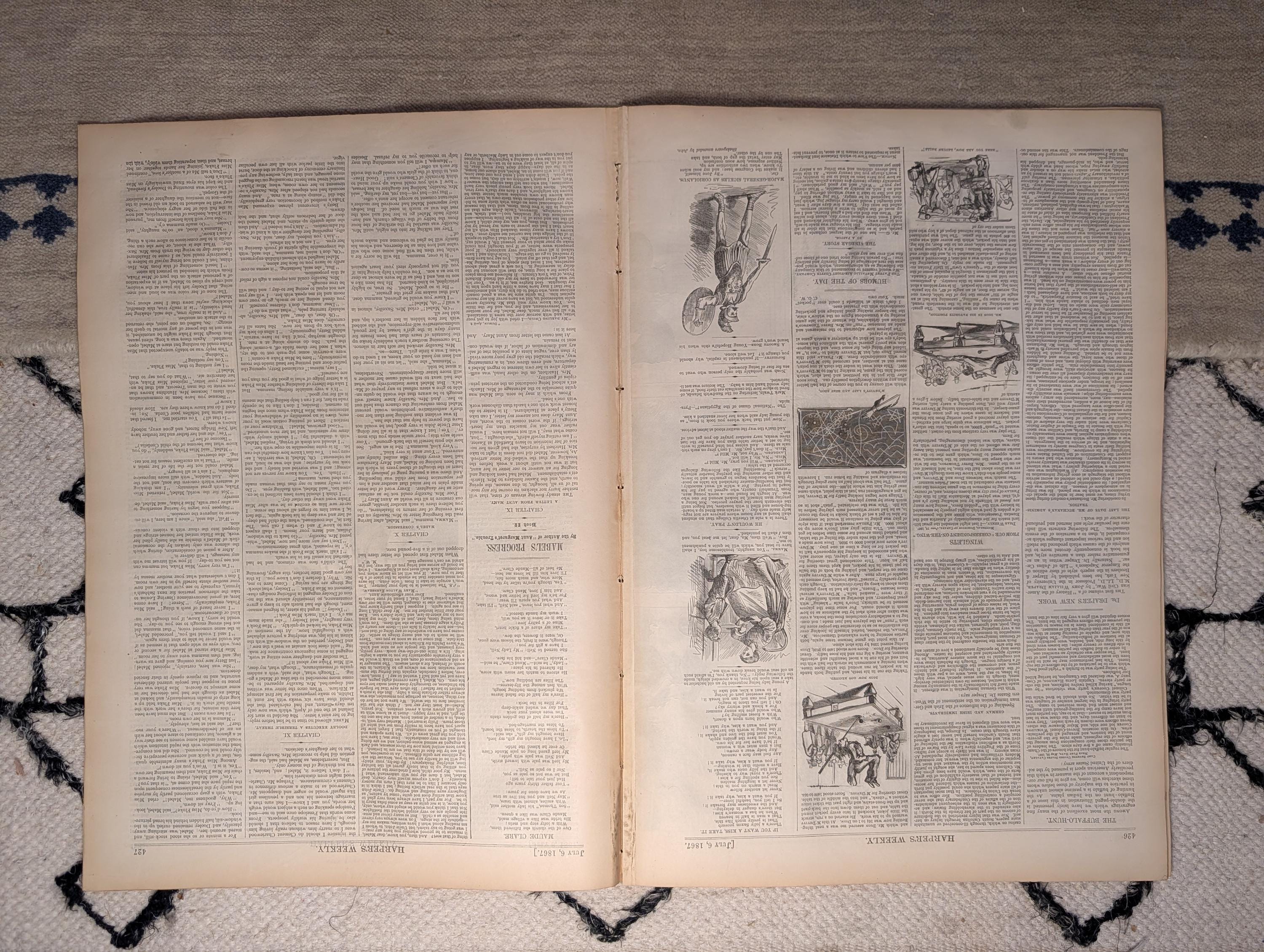 1867 Buffalo Hunting on the Plains, New Boston Masonic Hall — Jul 6