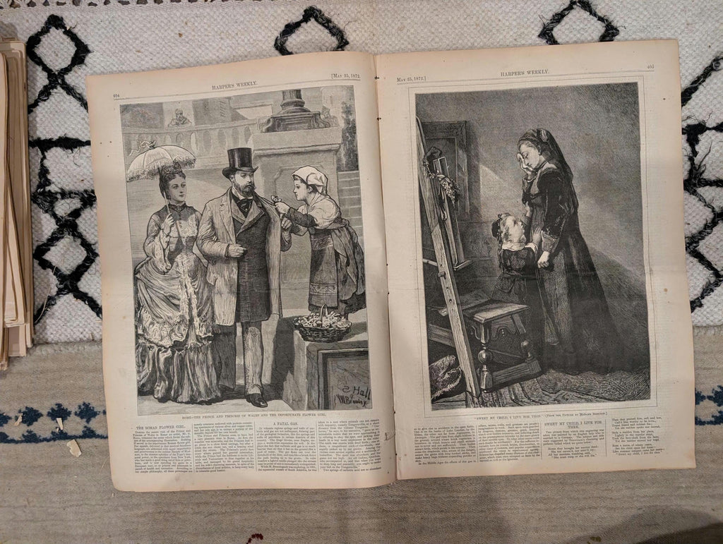 1872 Shah's Palace Teheran Harper's Weekly May 25 Jerusalem Under Temple
