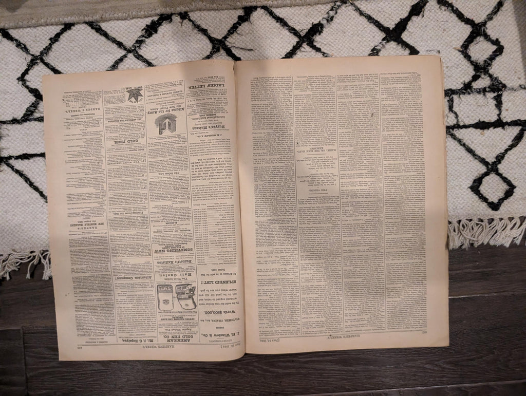 1864 Grant at Headquarters Harper's Weekly July 16 Thomas Nast Our Flag