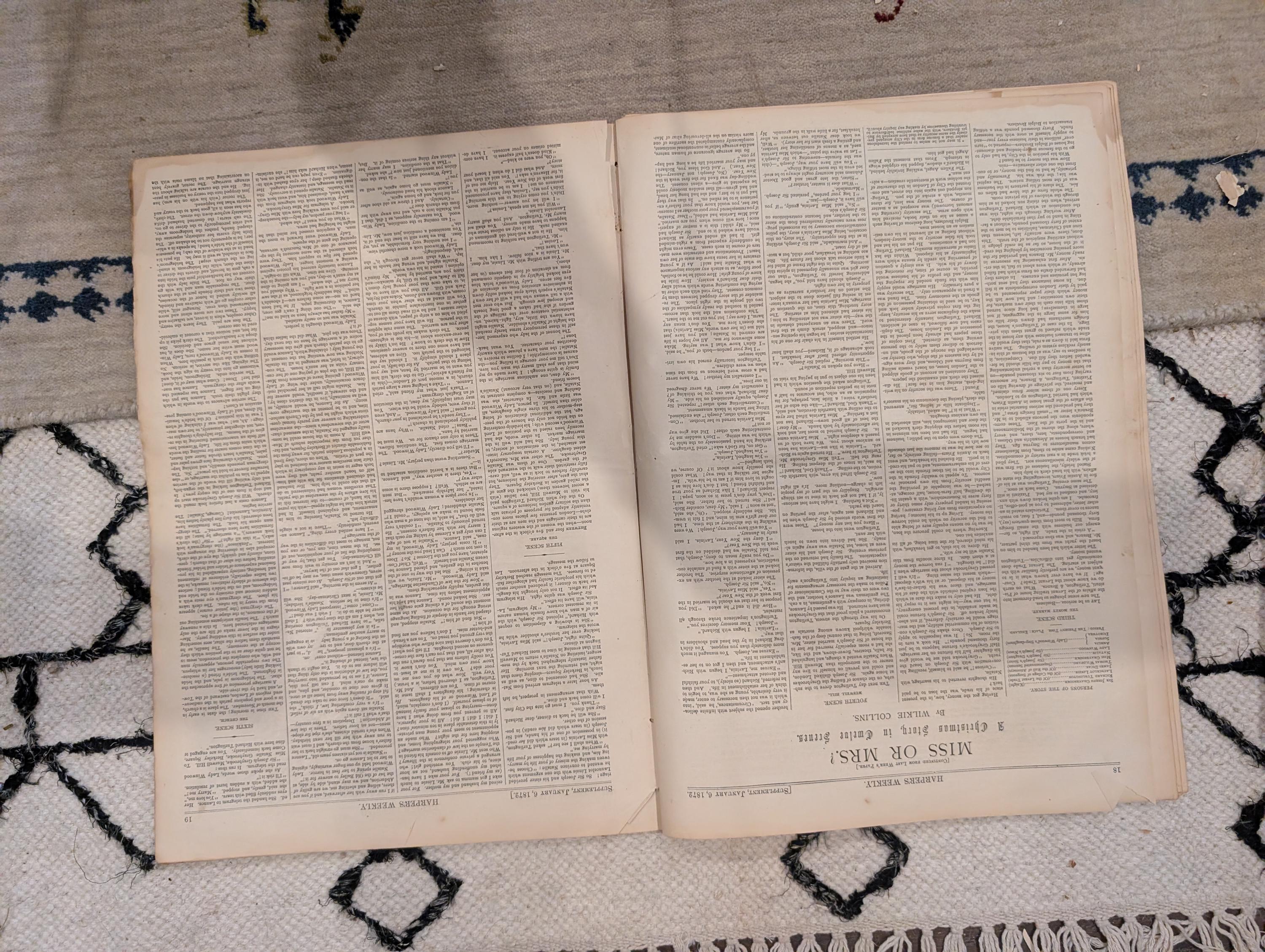 1872 Boss Tweed Thomas Nast Harper's Weekly January 06 Tammany Hall