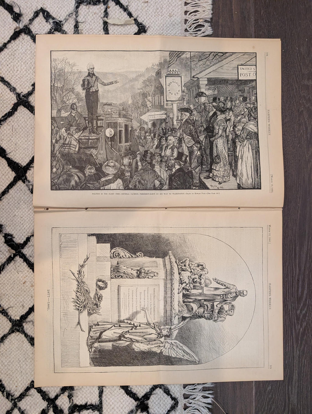 1881 Garfield Inauguration, Hayes Farewell, Nast Citizen Soldier, Vet College — Mar 12