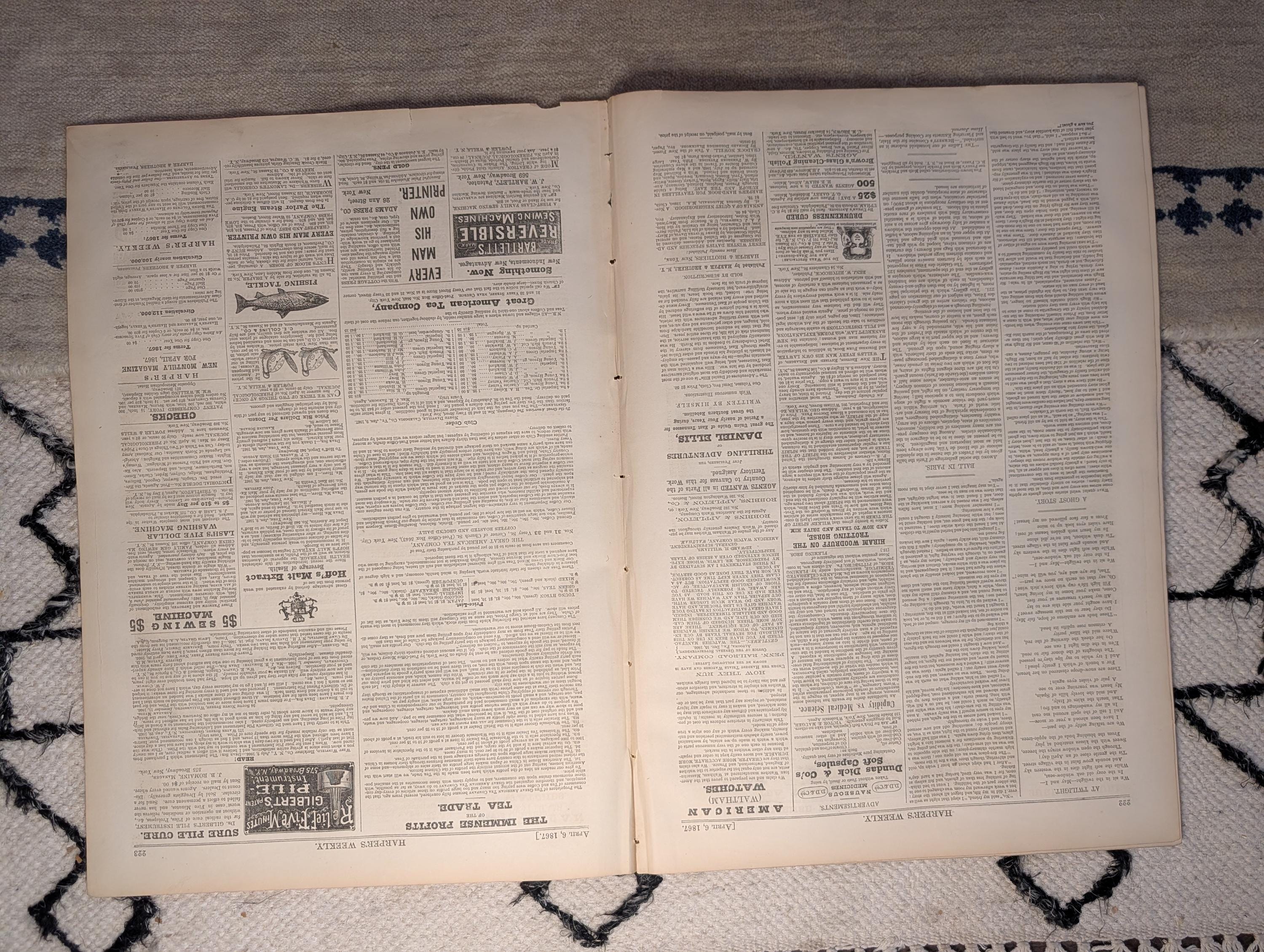 1867 Nast St. Patrick's Day, Reconstruction Commanders Centerfold — Apr 6