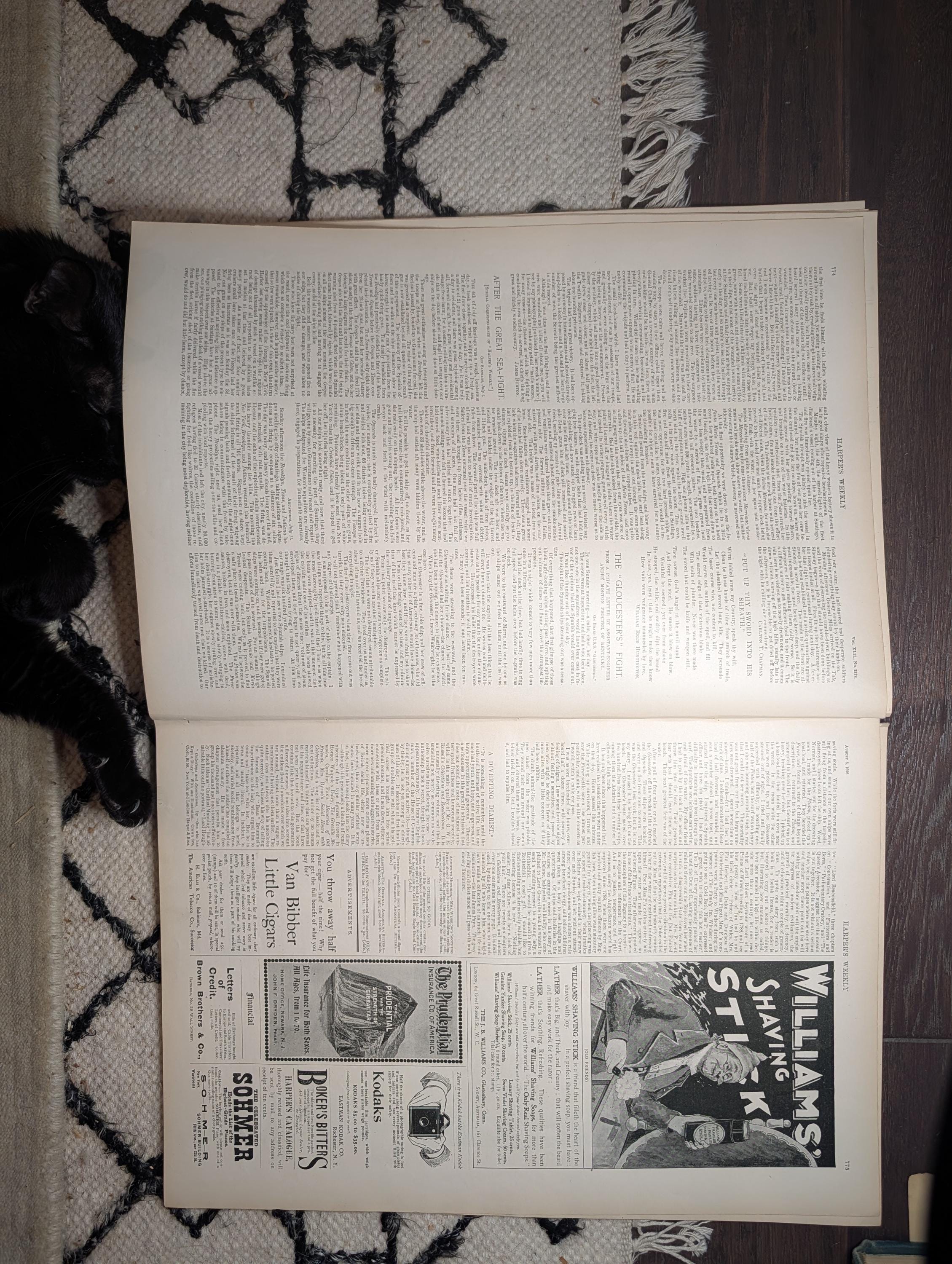 1898 Frederic Remington "Storming of San Juan" Centerfold — Aug 6