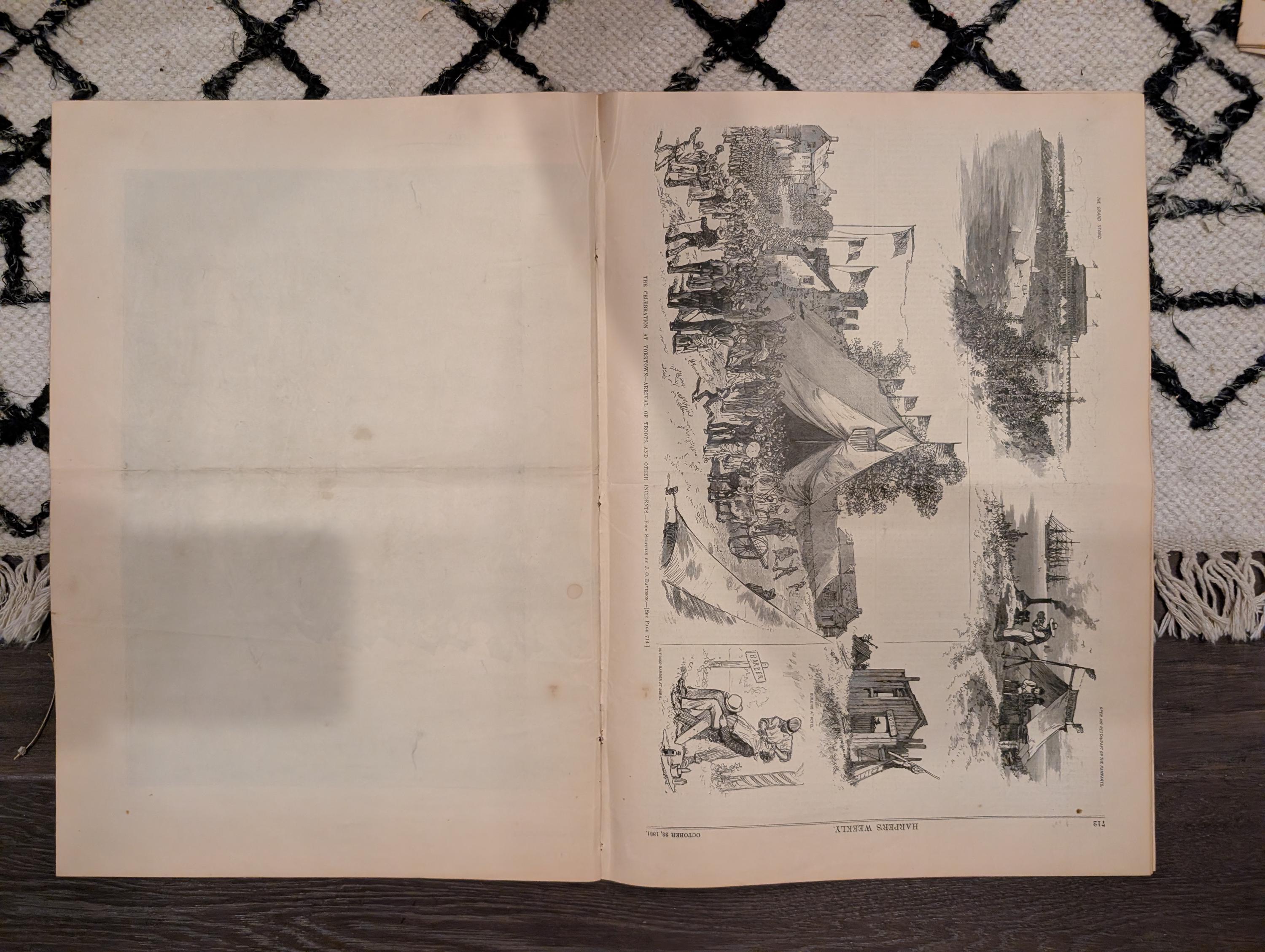 1881 Cornwallis Surrender Yorktown Centennial, Howard Pyle Supplement, Baltimore — Oct 22