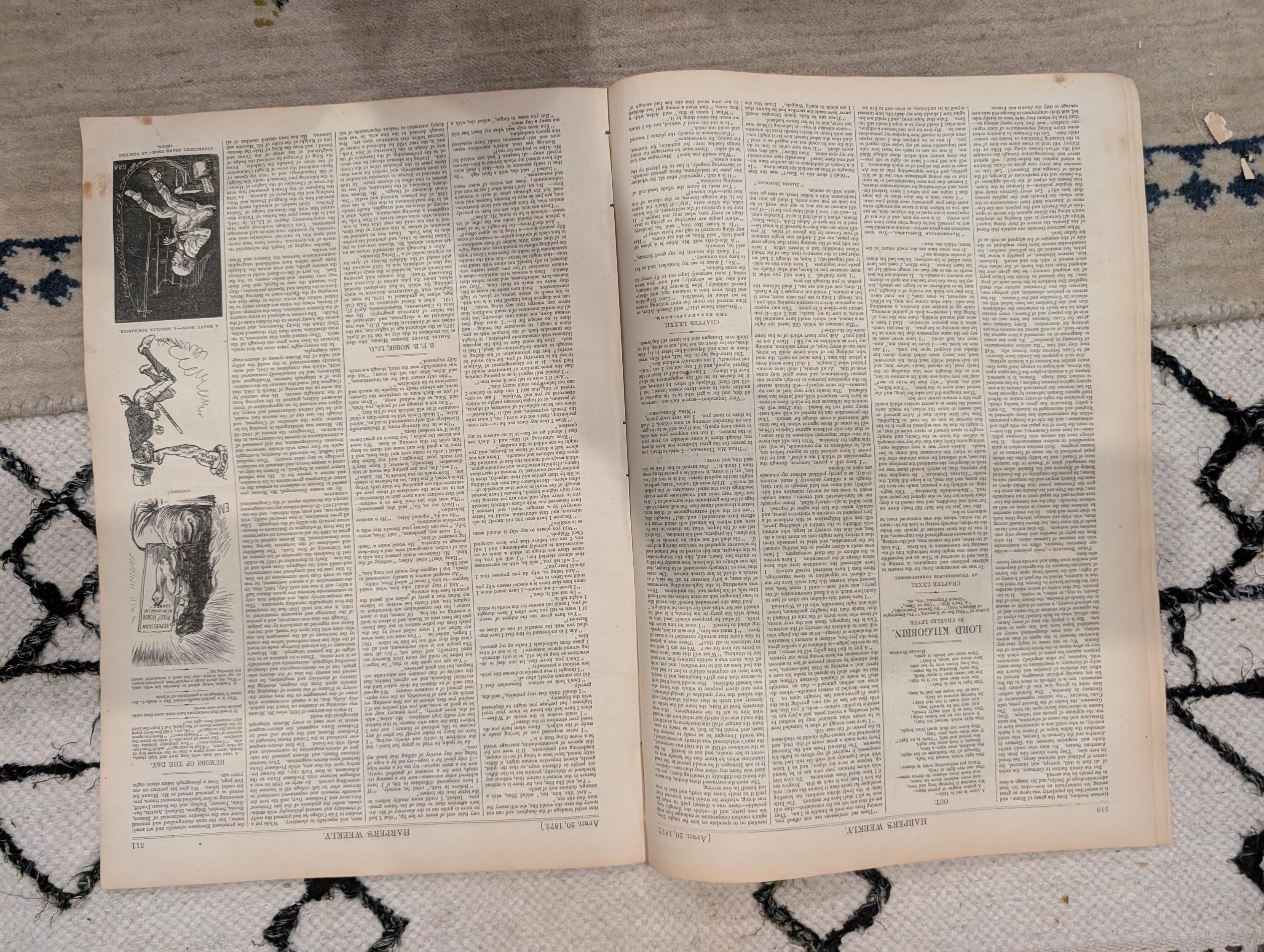 1872 Samuel Morse Harper's Weekly April 20 North Carolina Sketches State Dept