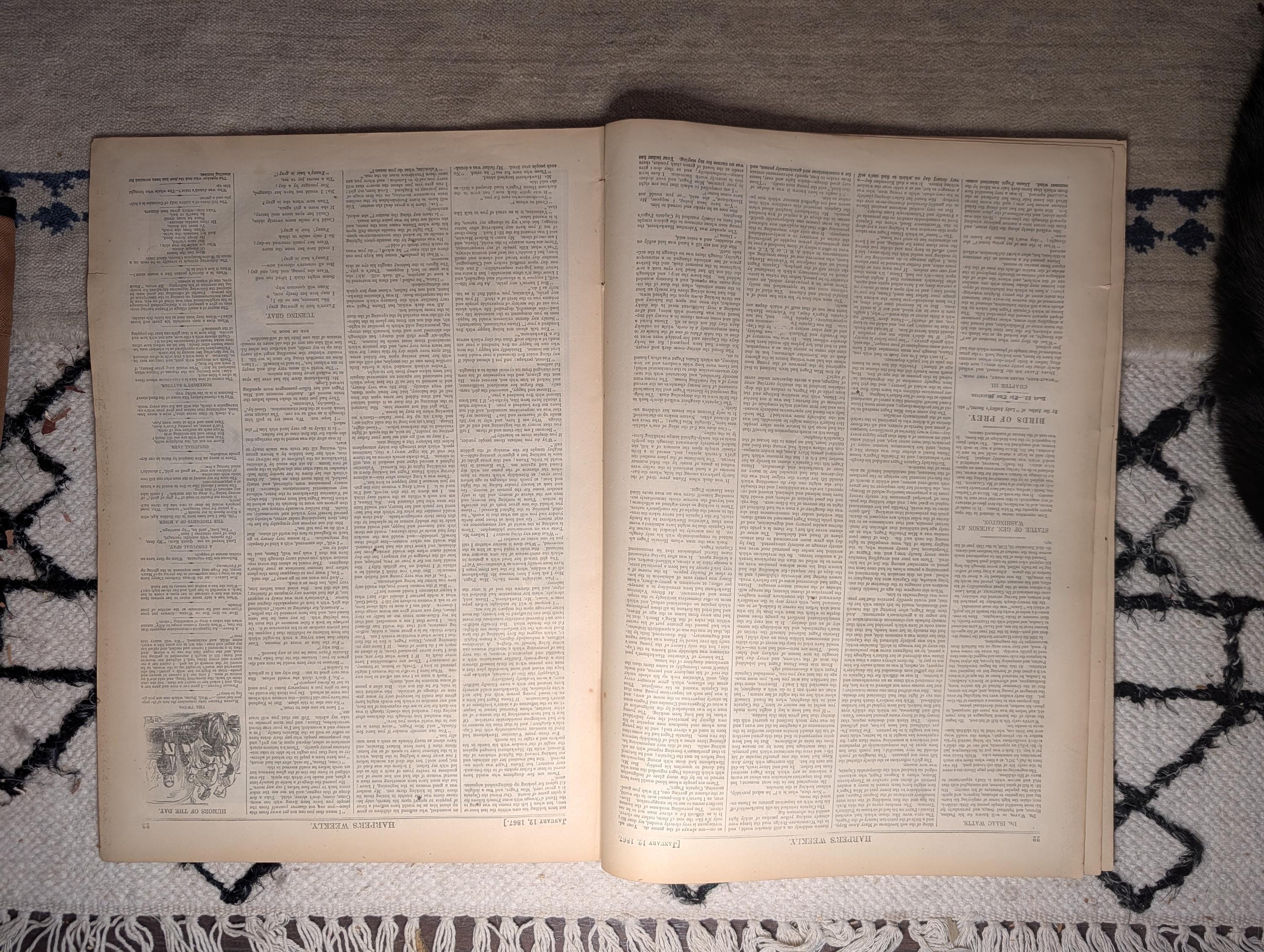 1867 Thomas Nast Emancipation Proclamation, Frederick Douglass Letter — Jan 12