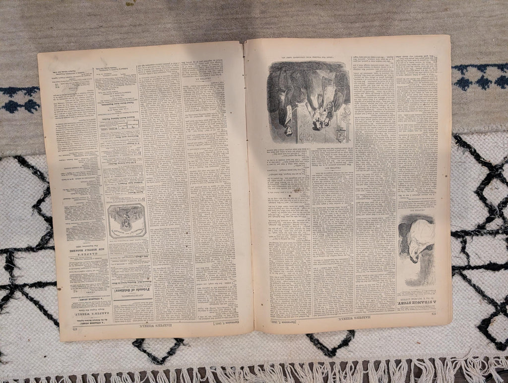 1861 Map of the West Harper's Weekly Sept 07 Fire Zouaves Baltimore Rebel