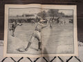 1887 Early Baseball, Harpers Weekly September 10  Iconic Thrown Out On Second Baseball Centerfold, Fortress Monroe Cover, Castine Maine