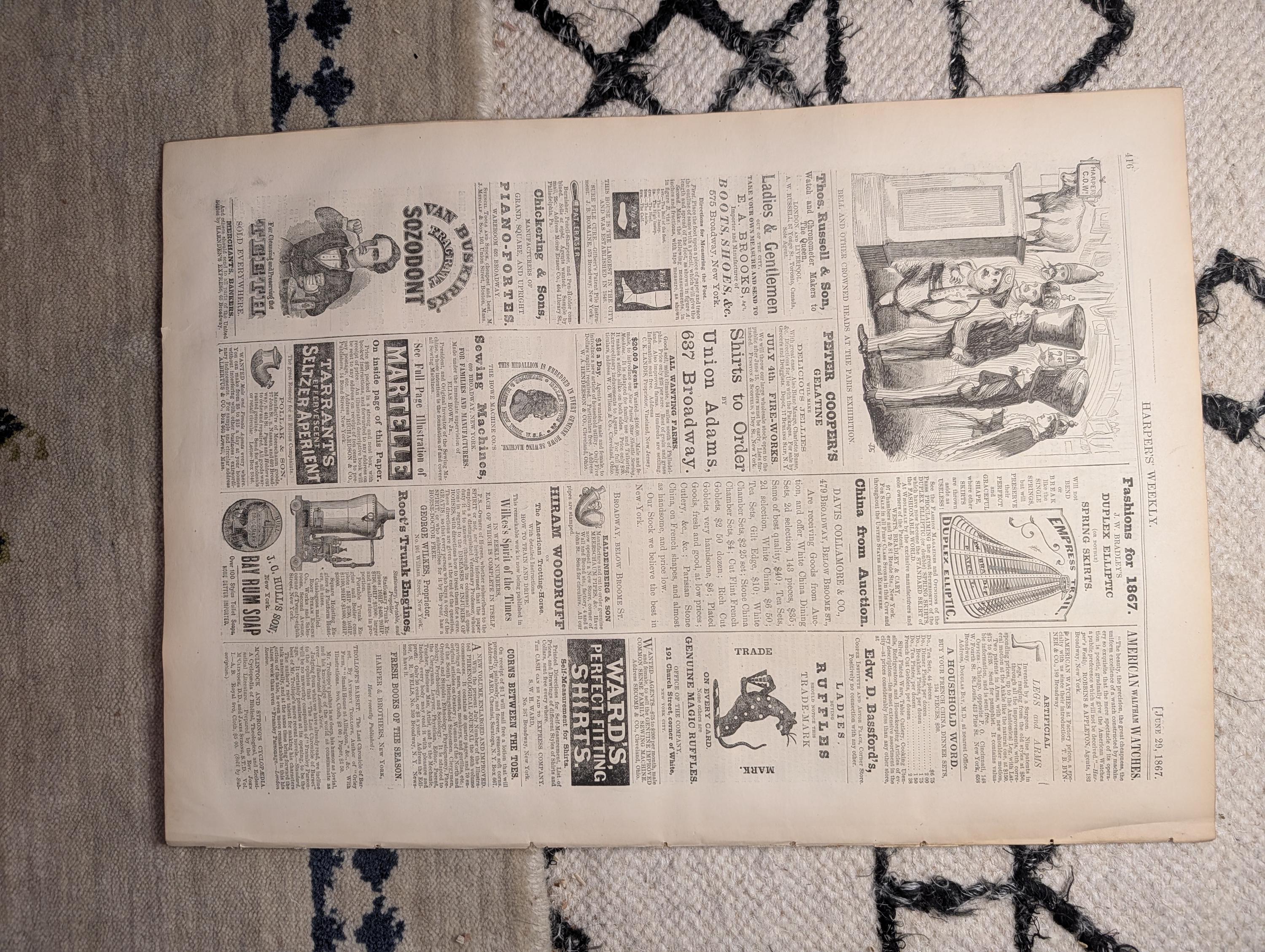1867 Paul Revere's Ride & Poem, Custer's Scouts, Surratt Lincoln Trial — Jun 29
