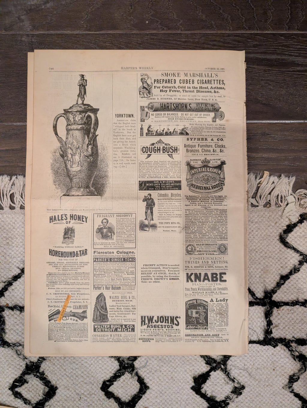 1881 Cornwallis Surrender Yorktown Centennial, Howard Pyle Supplement, Baltimore — Oct 22