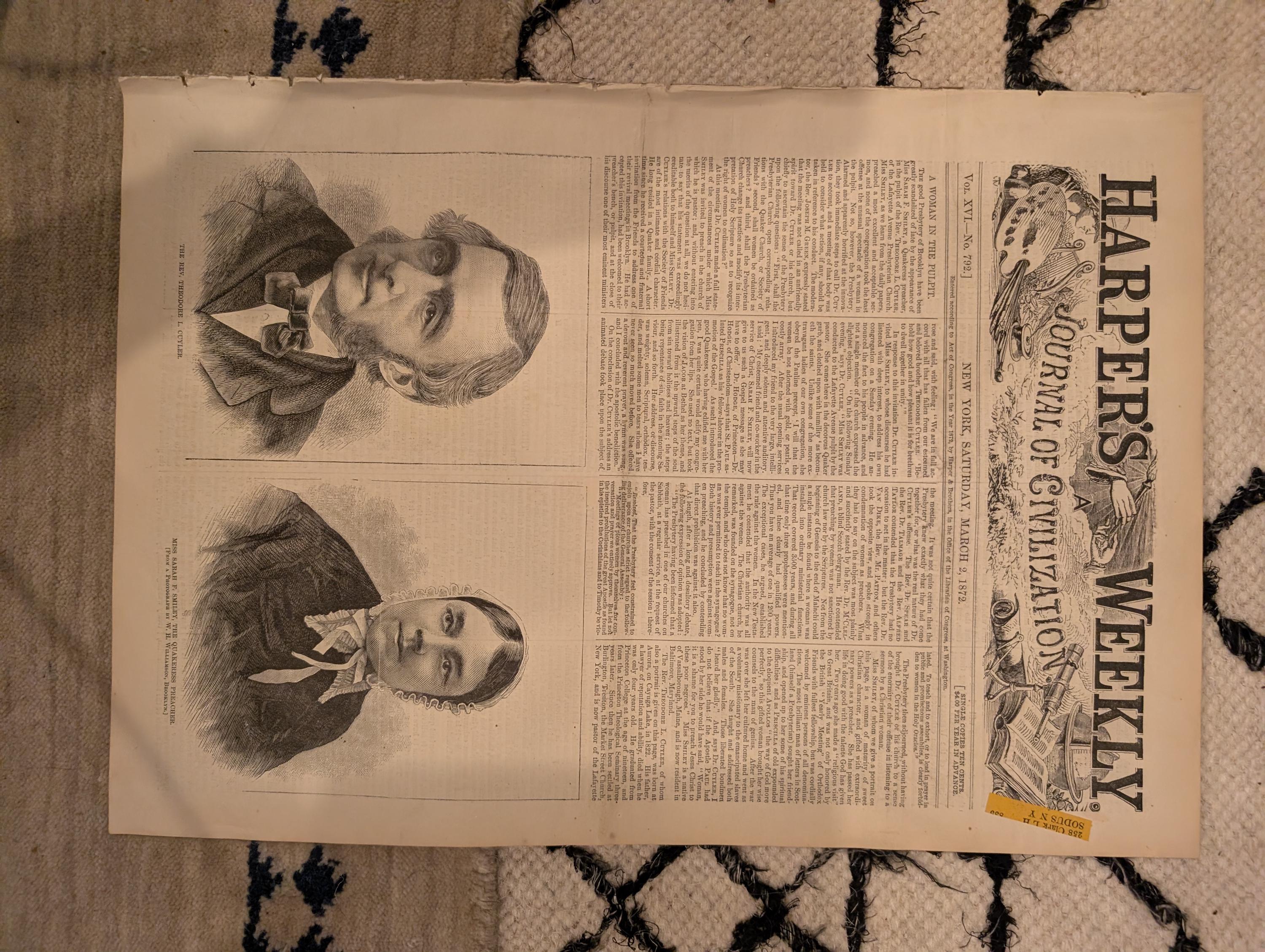 1872 Oliver Twist Harper's Weekly March 02 India Eclipse Fagin