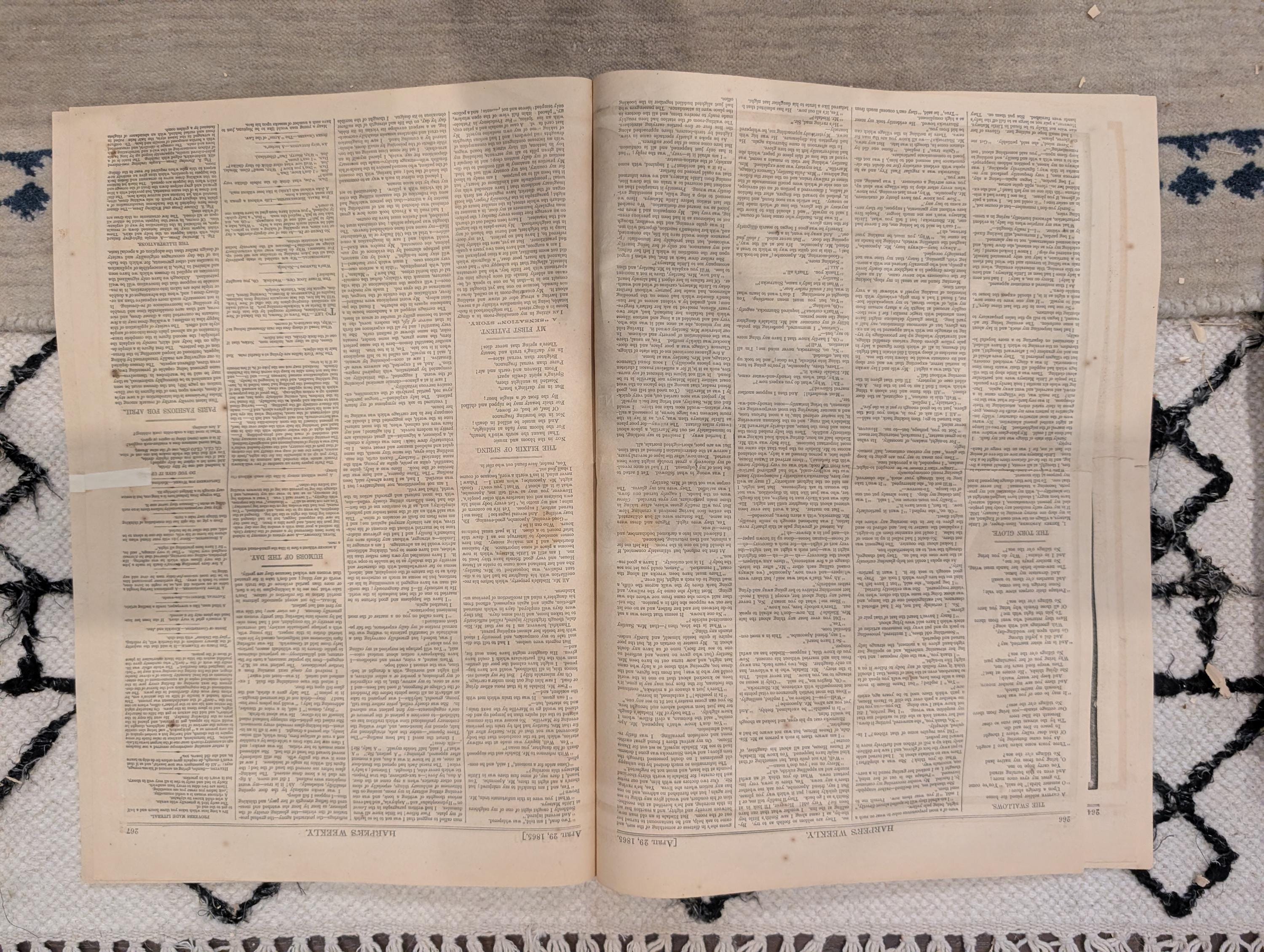 1865 Lincoln Assassination Harper's Weekly April 29 John Wilkes Booth