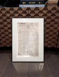 Archival Display Frame for Independent Chronicle (or Similar Prints) — 22x15 Matte Black Metal Frame w/ Acid-Free Mat & UV-Protected Acrylic