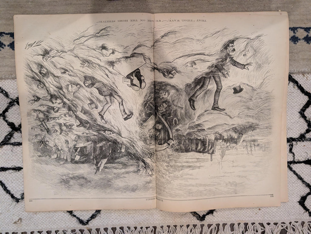 1872 Nast Brave Deserves Fair Harper's Weekly Oct 26 Election Seward