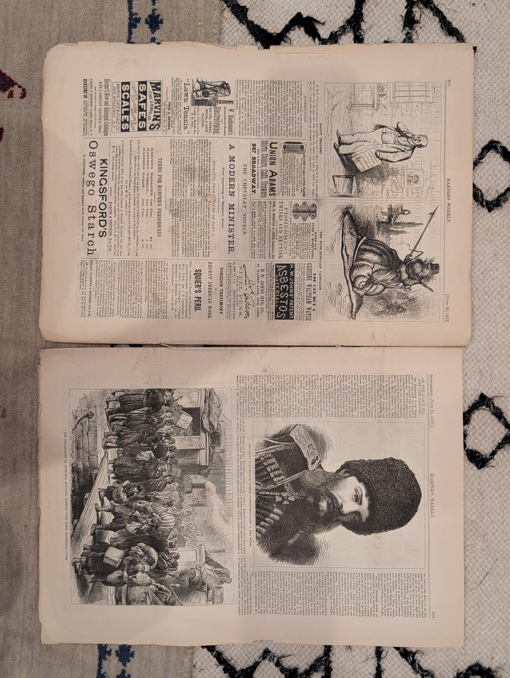 1877 Camel Train Nevada, Nast Britannia & Grant, Sukhum Black Sea — Jun 30
