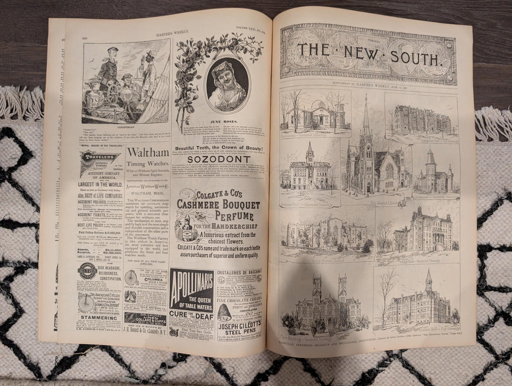 Harper’s Weekly — June 11, 1887 — West Point, Colorado, Nashville, Saranac Lake — Howard Pyle Front Page