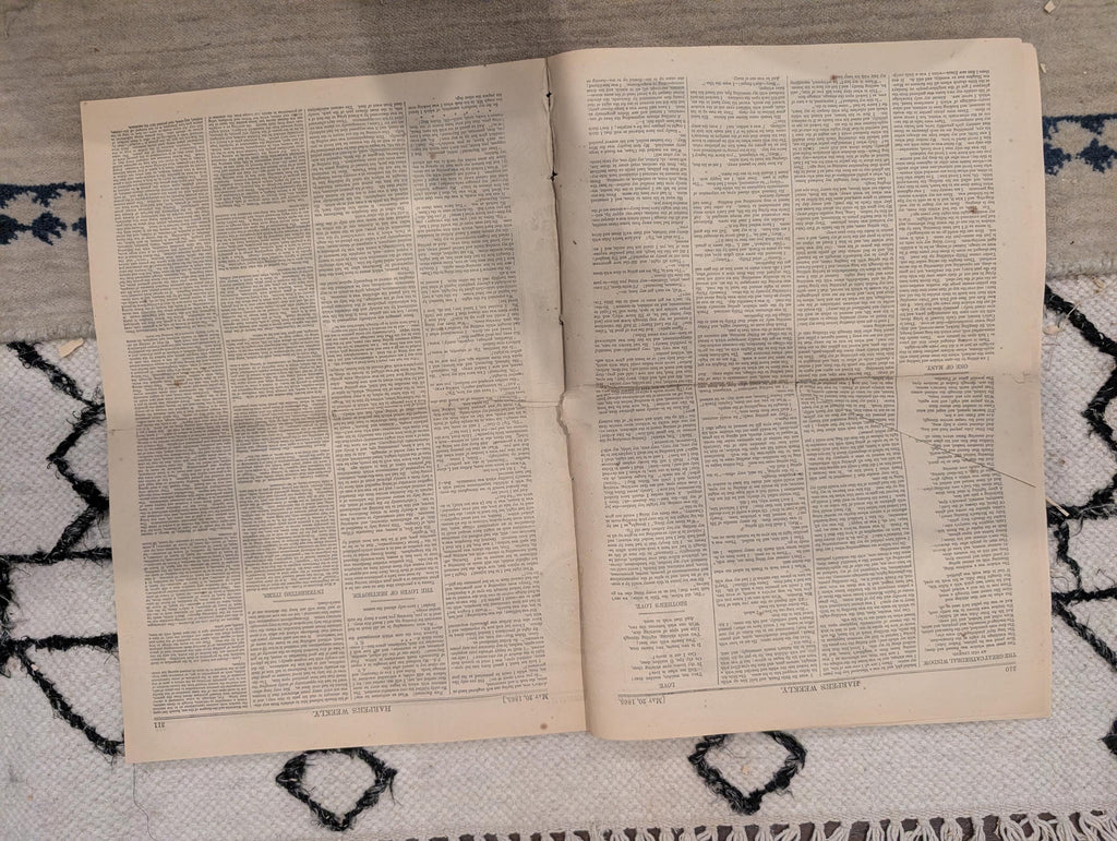 1865 Lincoln Funeral Chicago Harper's Weekly May 20 Garrett's Barn Sultana