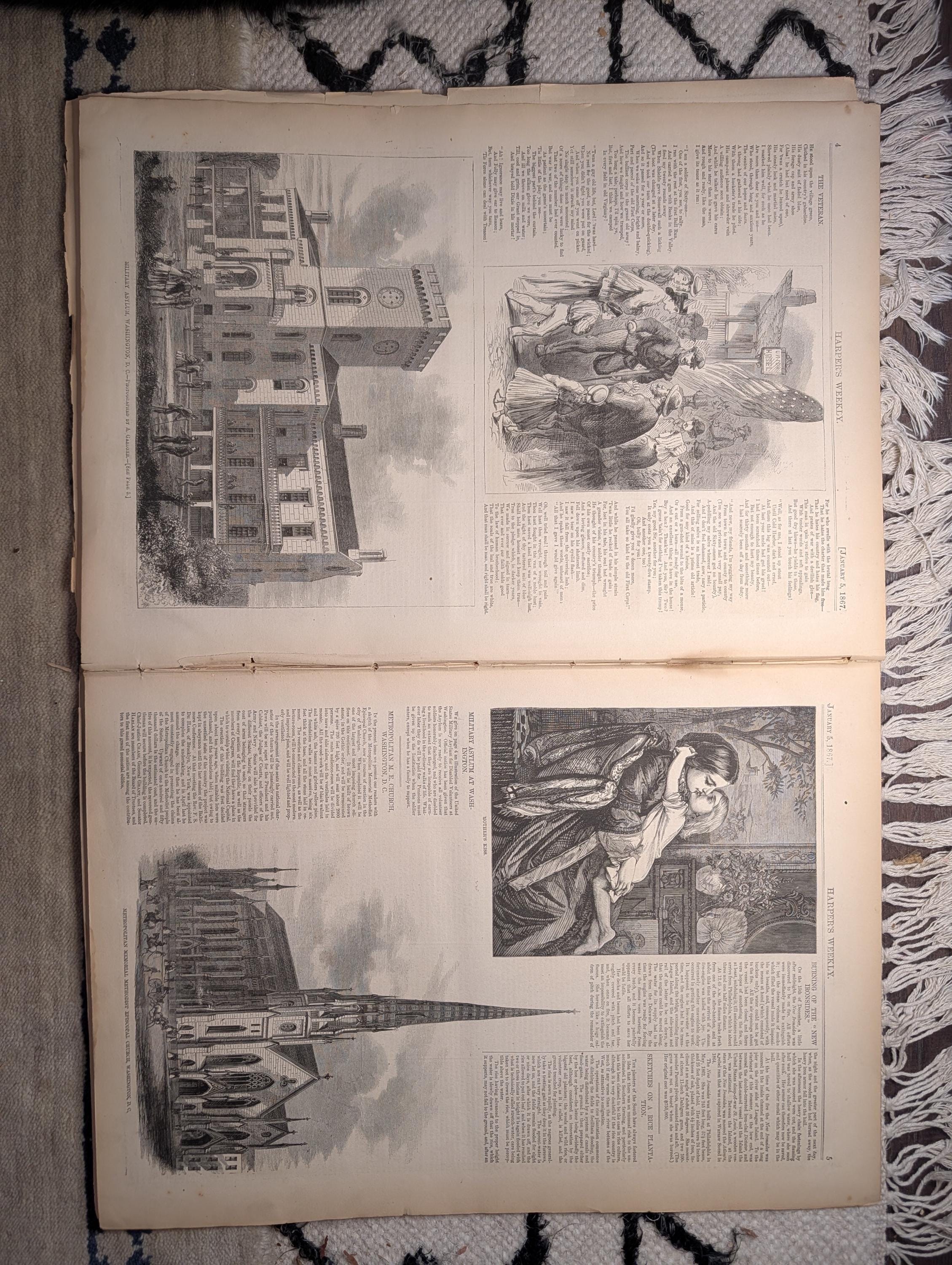 1867 Rice Culture Ogeechee Georgia, Military Asylum, Turkey Shooting — Jan 5